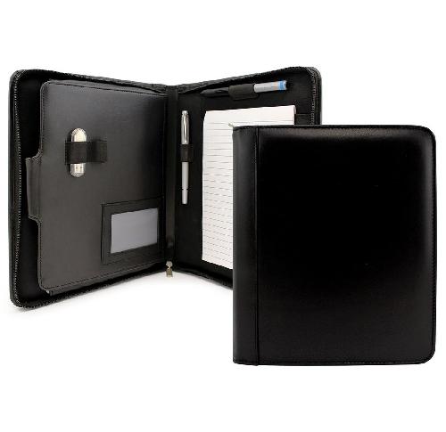 Sandringham Nappa Leather Deluxe Leather Compendium Folder With IPad Or Tablet Pocket